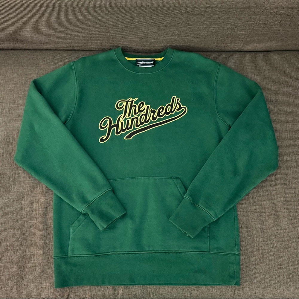 The Hundreds Green Crewneck Sweater Wildcats Edition